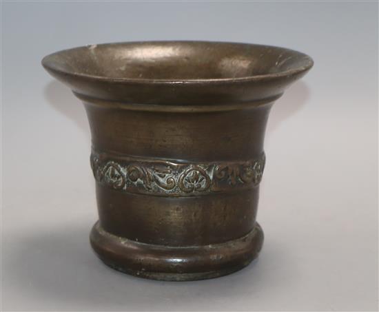 A 16th century bronze mortar